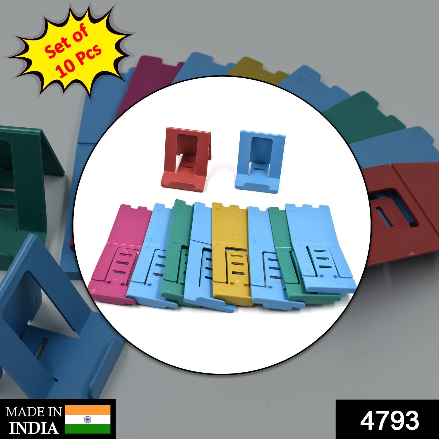 10-piece mobile stand set, perfect for desks and counters. 10-piece mobile stand set, perfect for desks and counters.